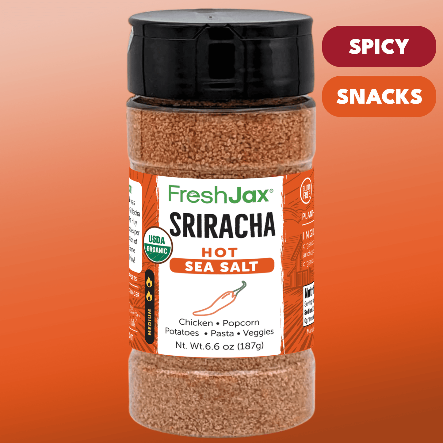 Organic Sriracha Hot Sea Salt Blend