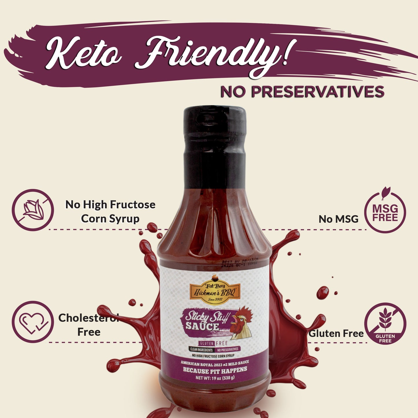 Sticky Stuff Gluten Free Natural BBQ Sauce