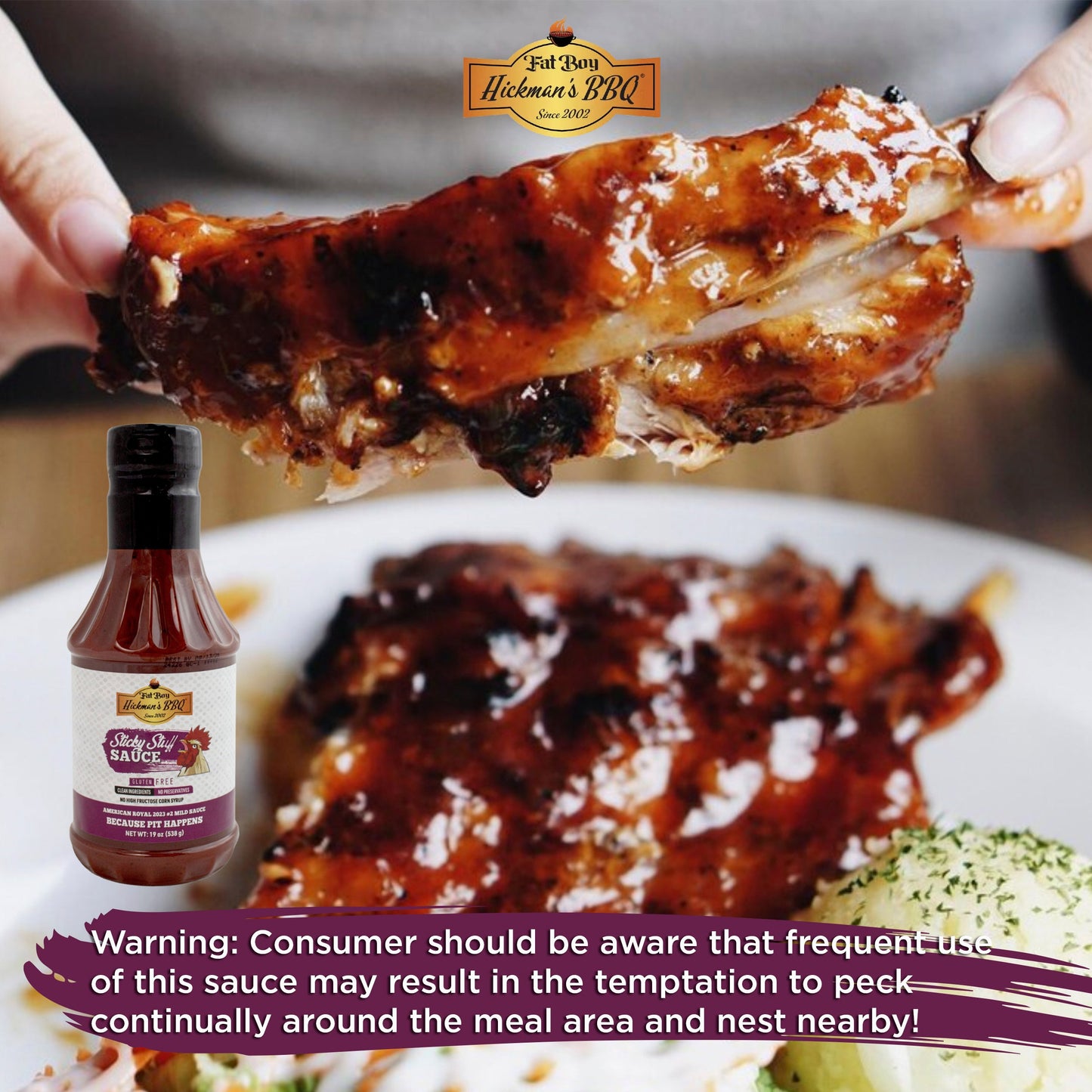 Sticky Stuff Gluten Free Natural BBQ Sauce
