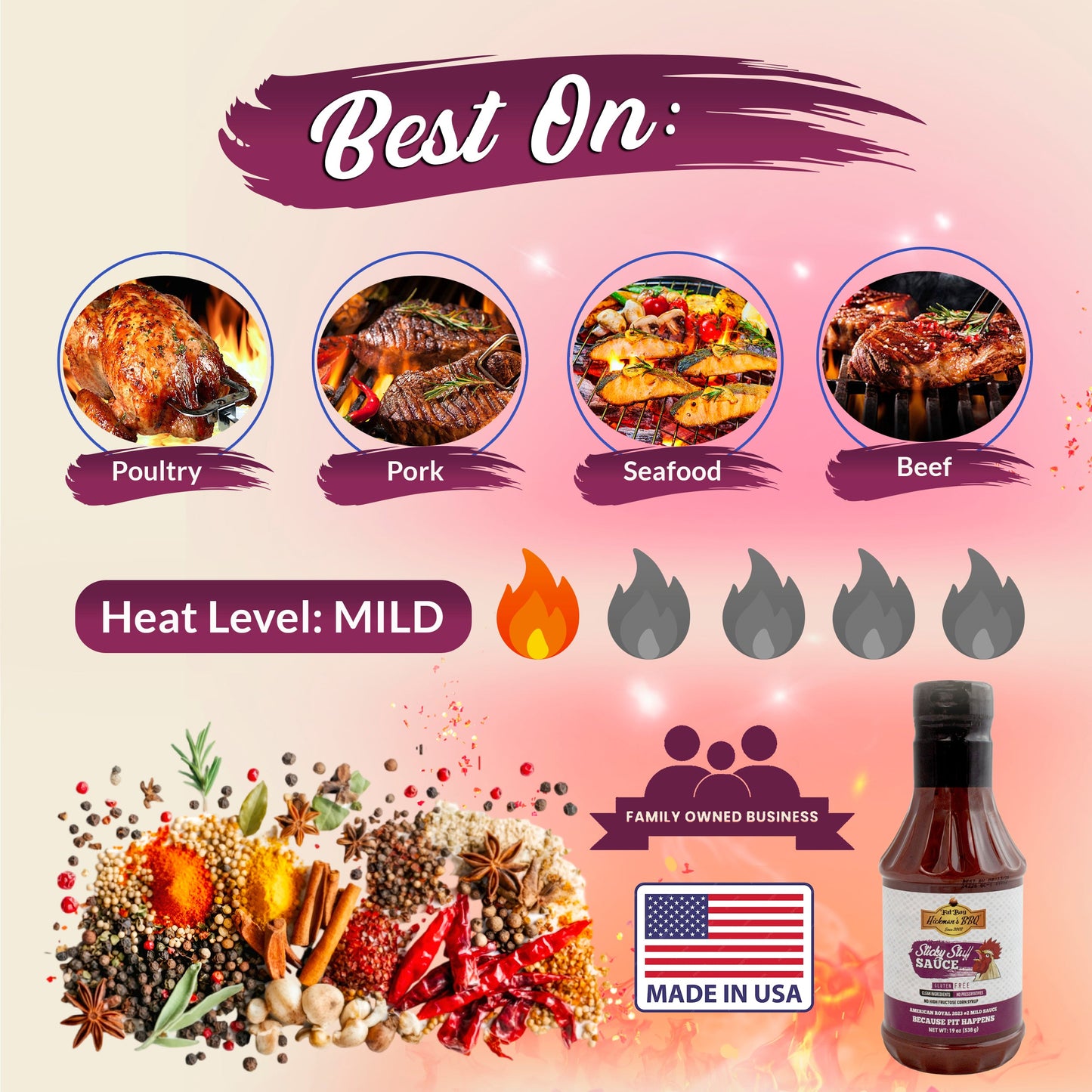 Sticky Stuff Gluten Free Natural BBQ Sauce