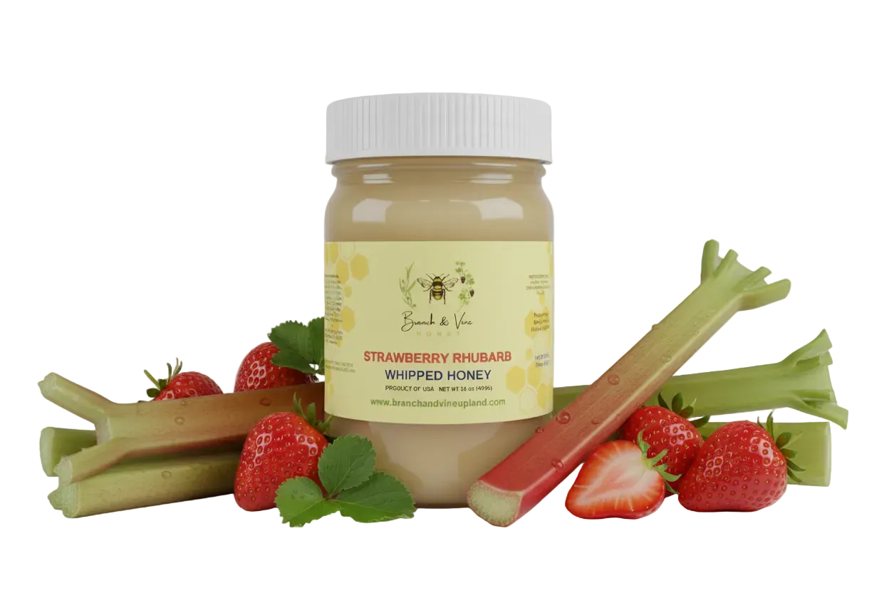 STRAWBERRY RHUBARB WHIPPED HONEY