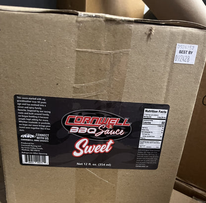 Case of Cornwell Sweet BBQ Sauce