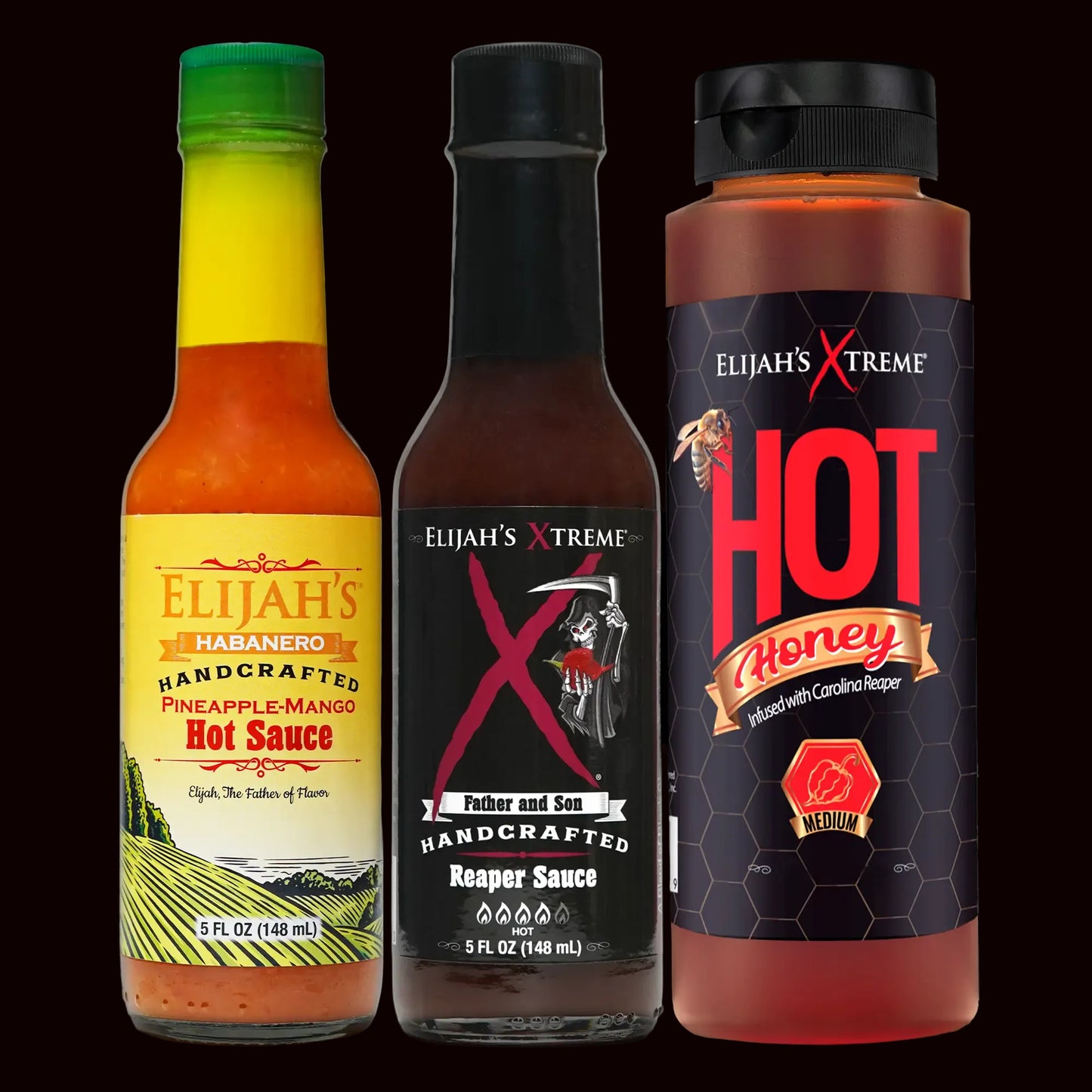 SWEET & HEAT TRIO HOT SAUCE VARIETY PACK