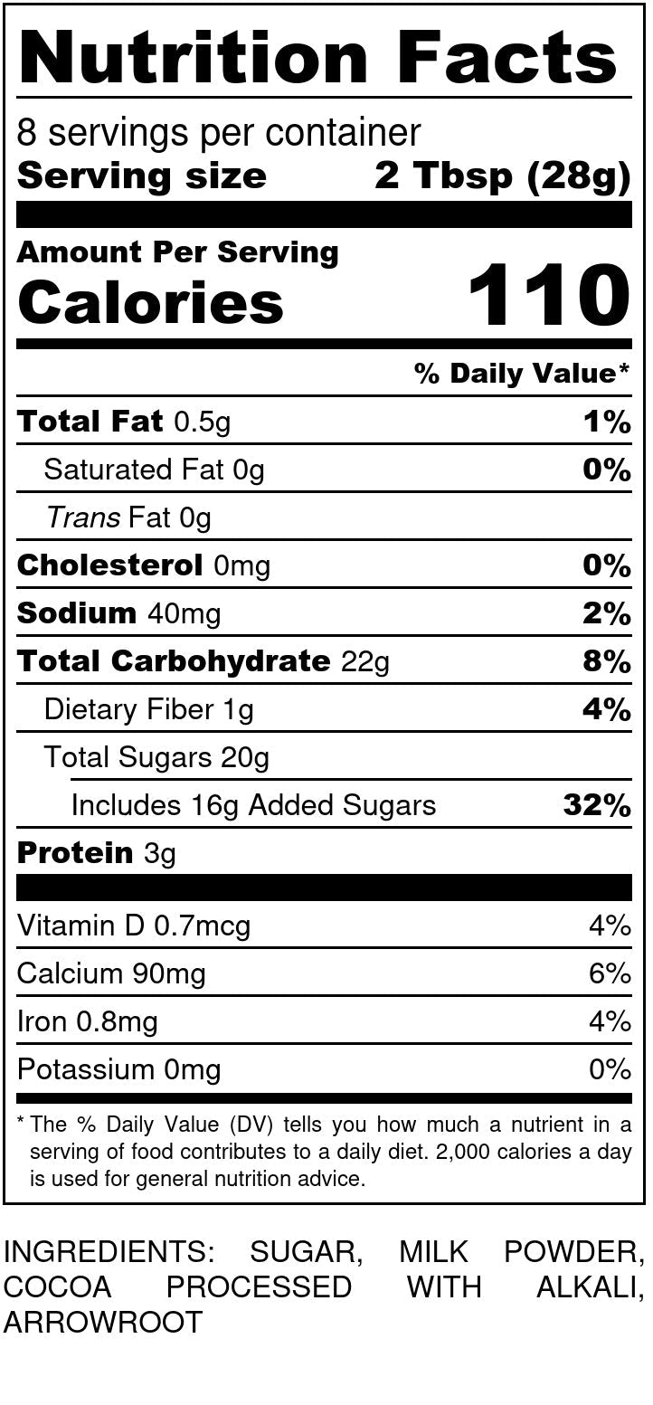 Traditional Hot Cocoa Drink Mix