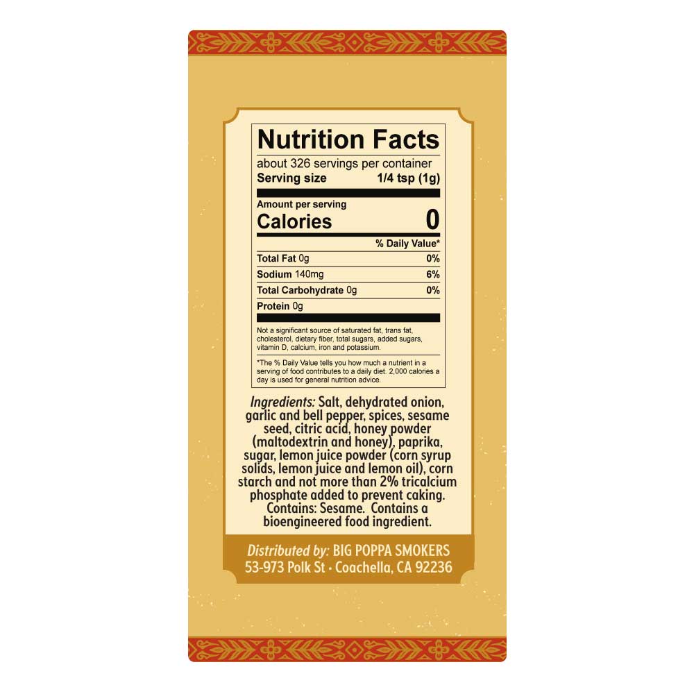 Big Poppa's Desert Gold Seasoning