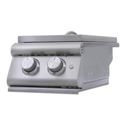 Blaze LTE+ Natural Gas Double Side Burner w/ Lid