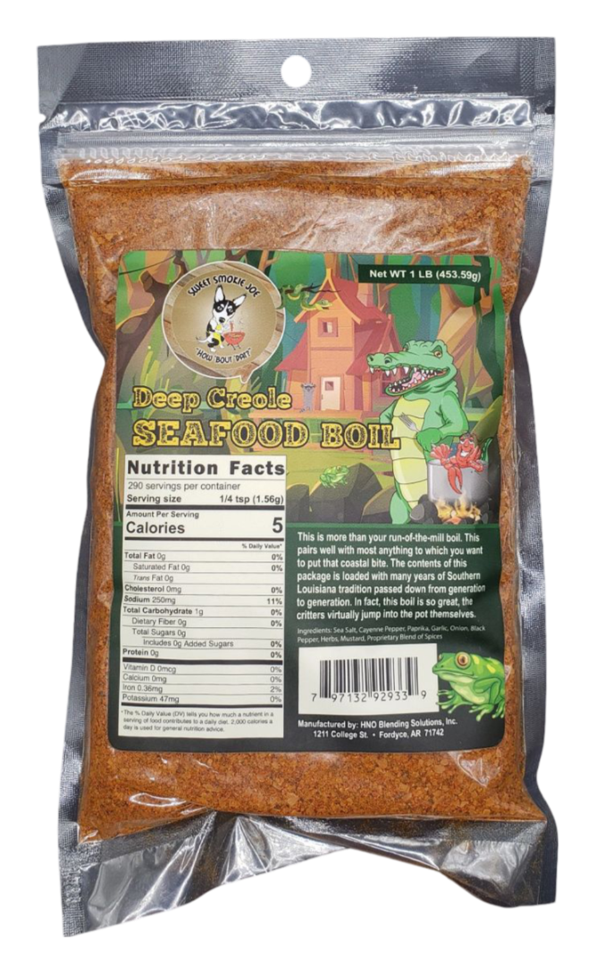 Deep Creole Seafood Boil 1 lb Package Sweet Smokie Joe