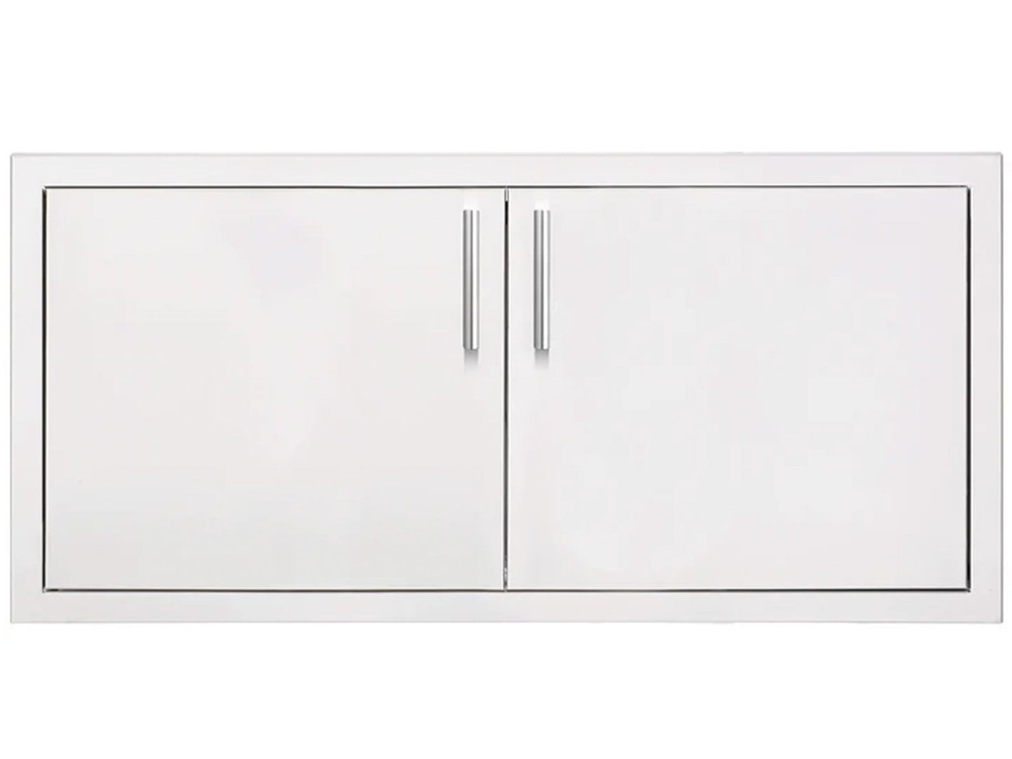 Summerset 36-Inch Stainless Steel 2-Drawer Dry Storage Pantry & Enclosed Cabinet Combo with Hidden Hinge