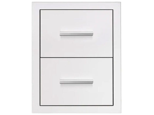 Summerset 17-Inch Stainless Steel Masonry Double Access Drawer