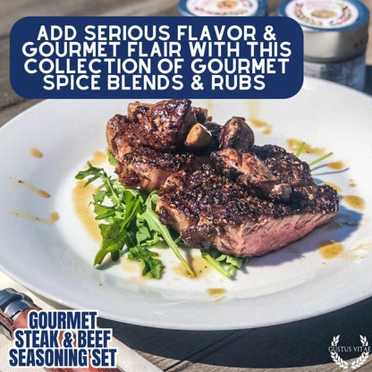 Gourmet BBQ Steak &  Beef Seasoning Gift Set - Six Pack
