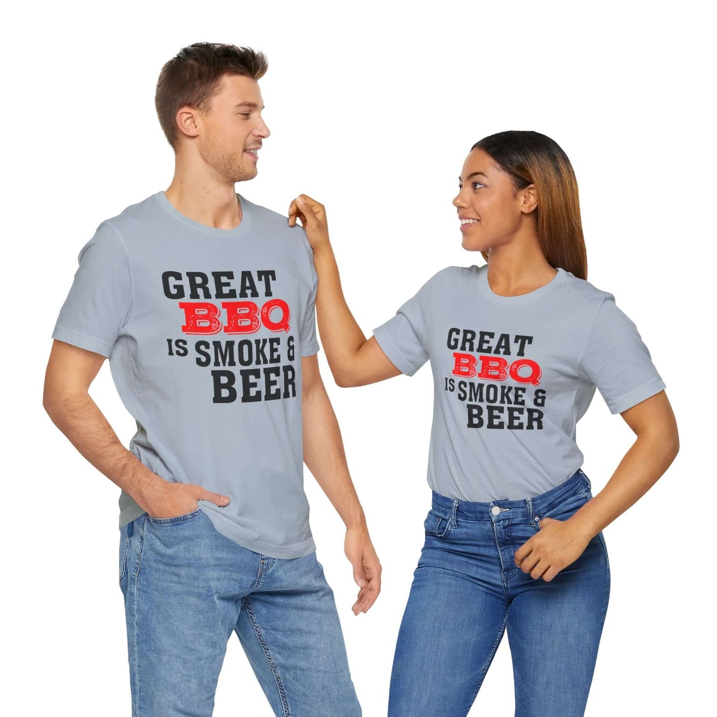 GREAT BBQ IS SMOKE & BEER T-SHIRT