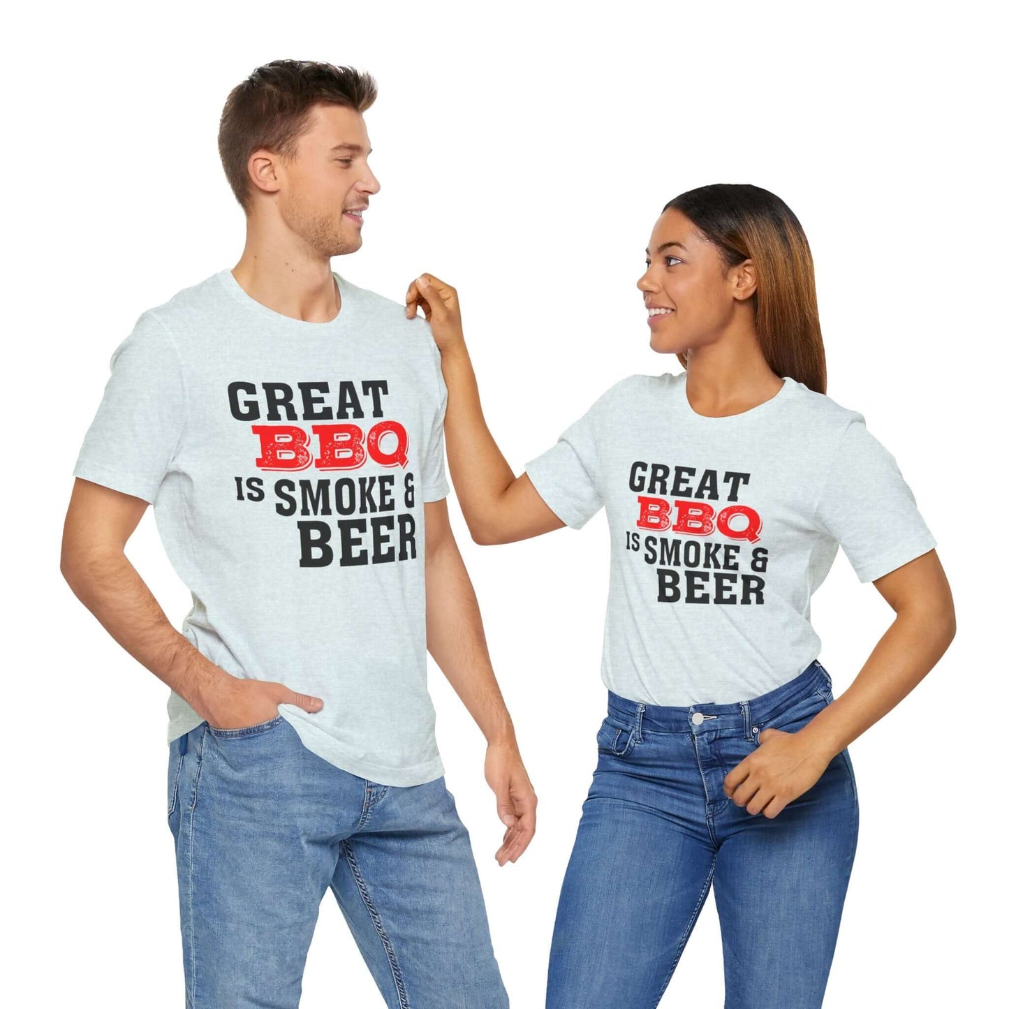 GREAT BBQ IS SMOKE & BEER T-SHIRT