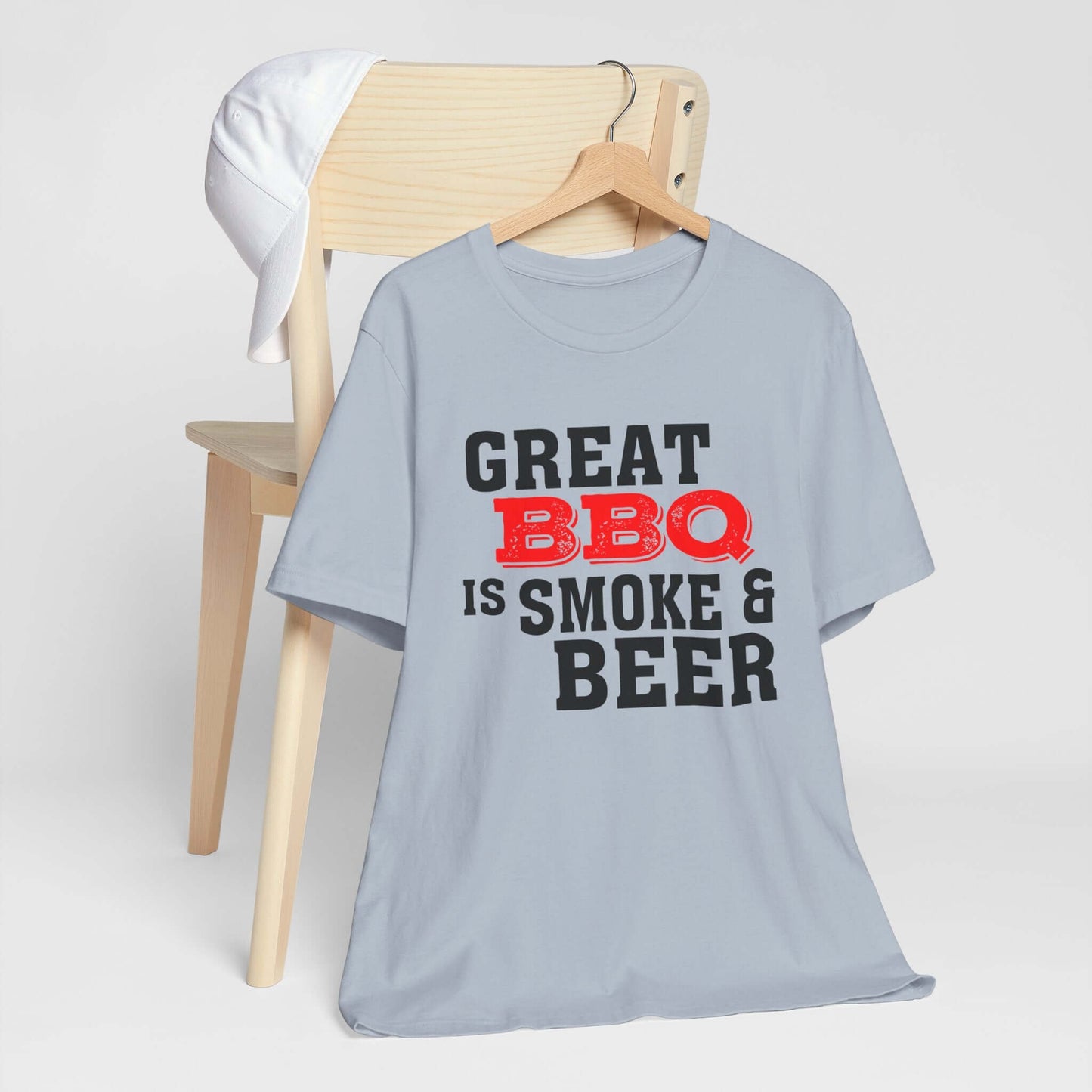 GREAT BBQ IS SMOKE & BEER T-SHIRT