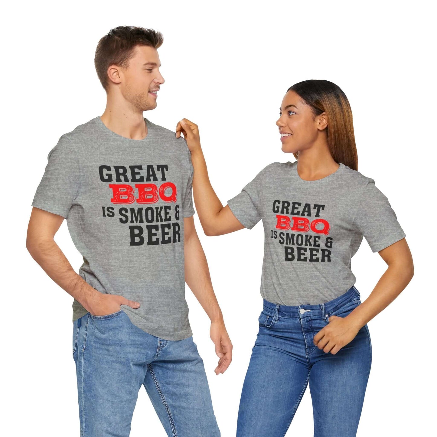 GREAT BBQ IS SMOKE & BEER T-SHIRT