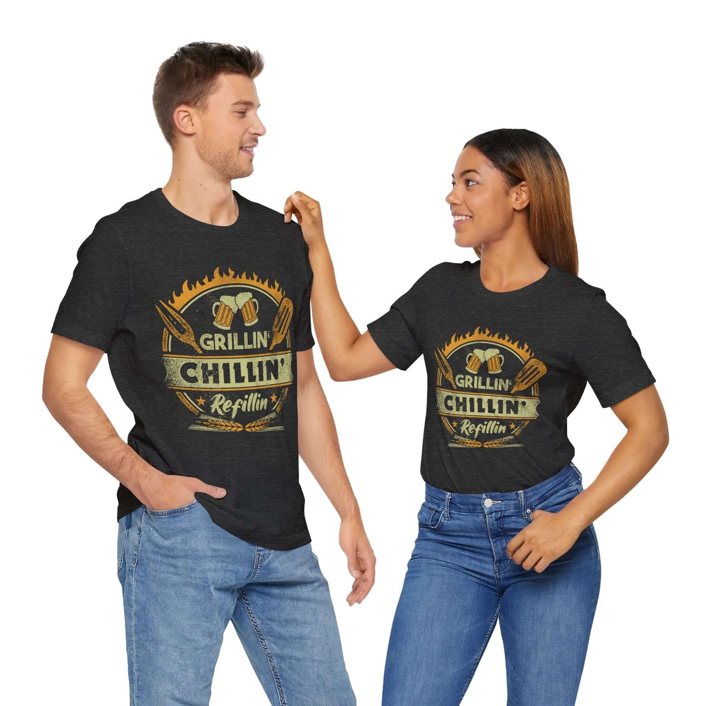 GRILLIN' CHILLIN' REFILLIN' BBQ T-SHIRT