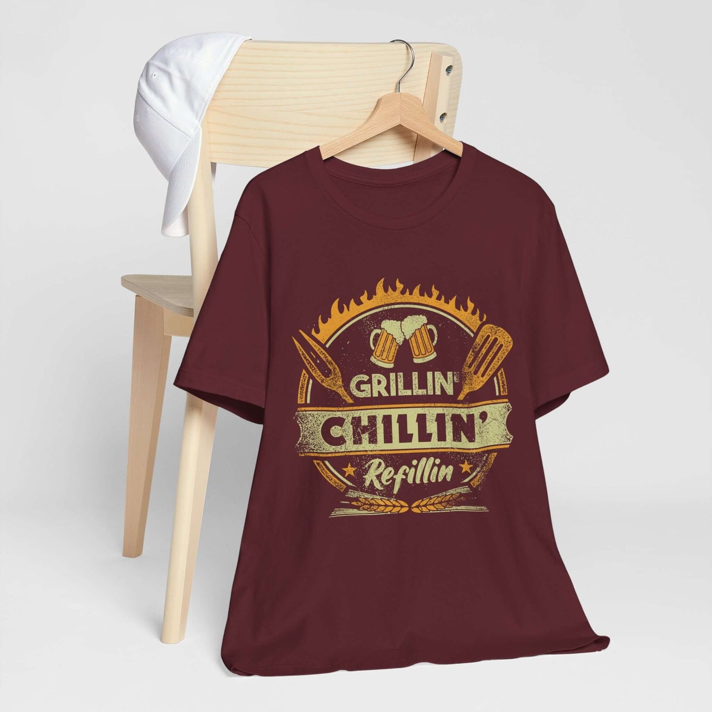GRILLIN' CHILLIN' REFILLIN' BBQ T-SHIRT