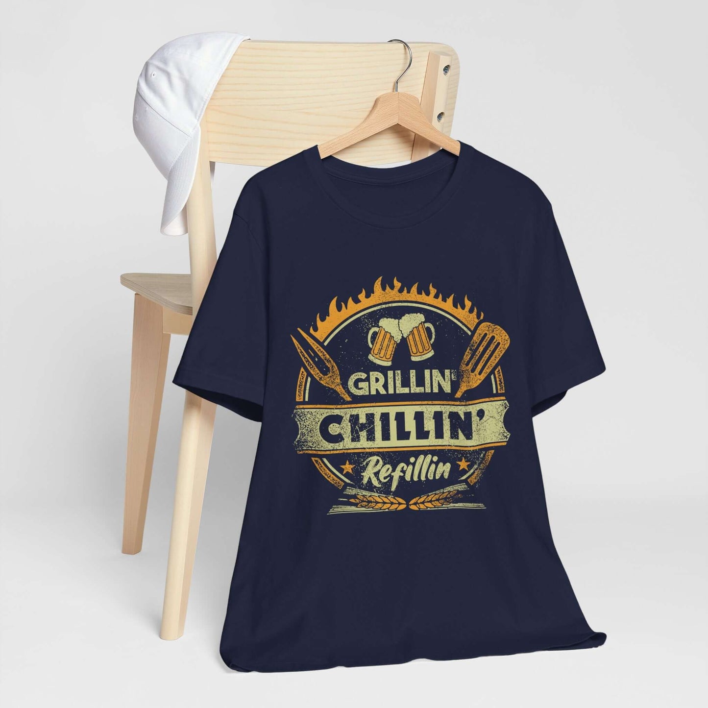GRILLIN' CHILLIN' REFILLIN' BBQ T-SHIRT