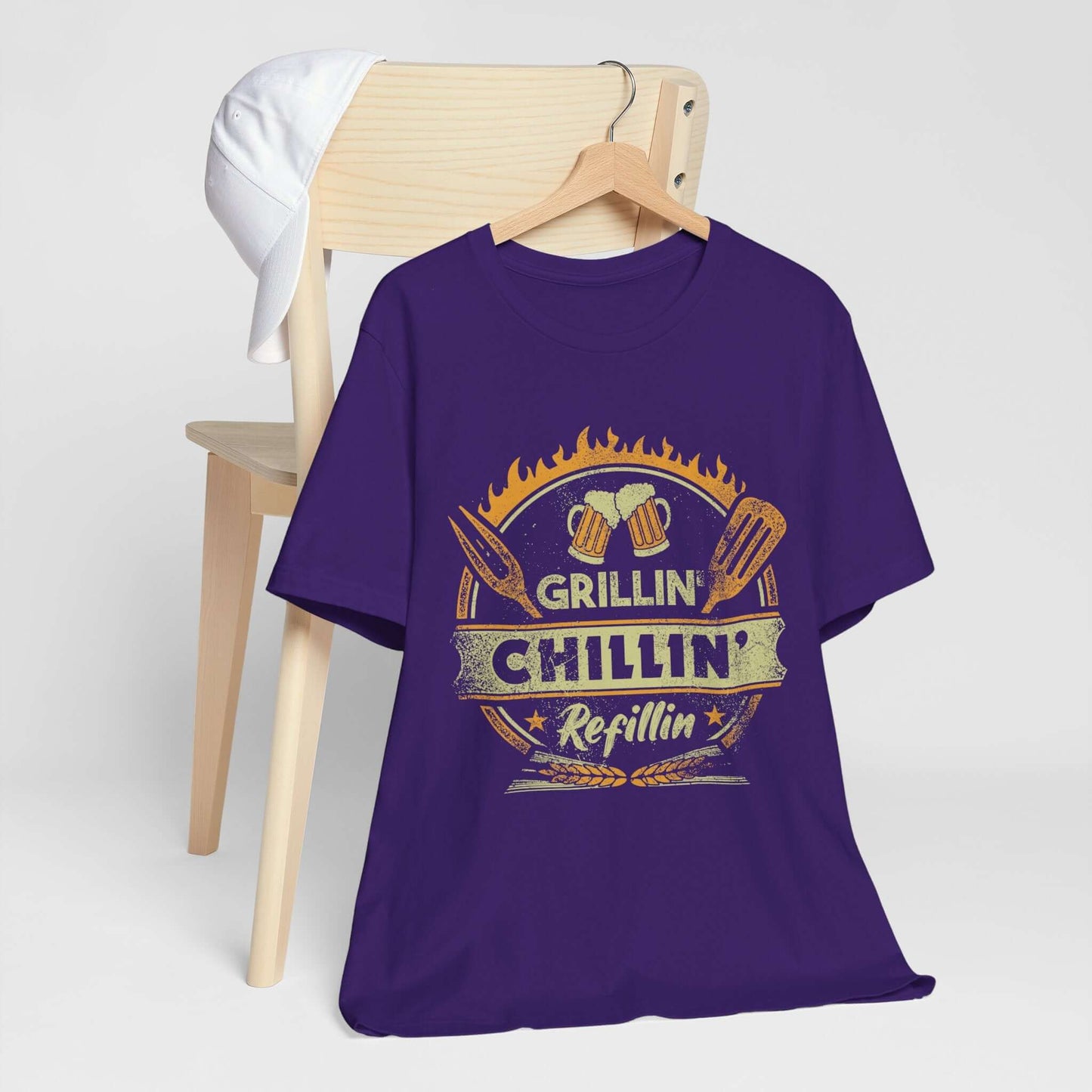GRILLIN' CHILLIN' REFILLIN' BBQ T-SHIRT