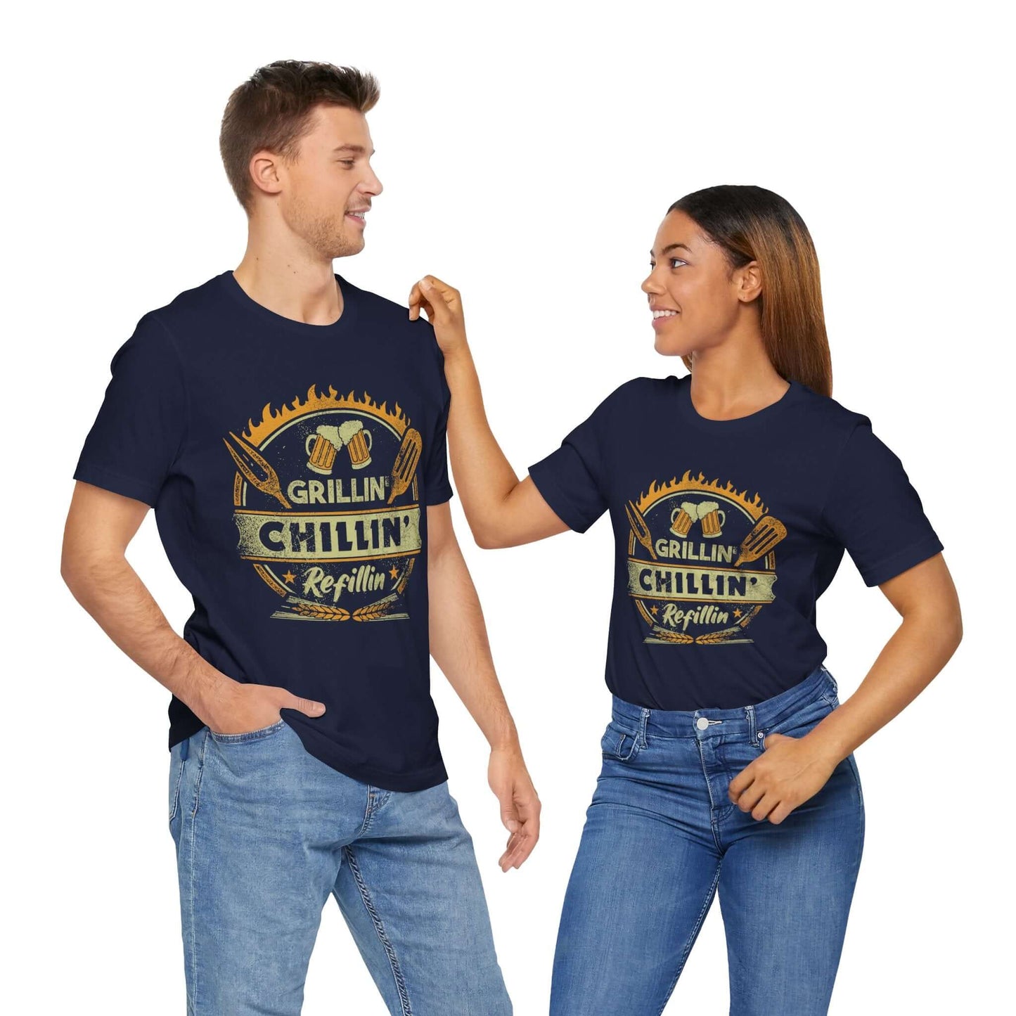 GRILLIN' CHILLIN' REFILLIN' BBQ T-SHIRT