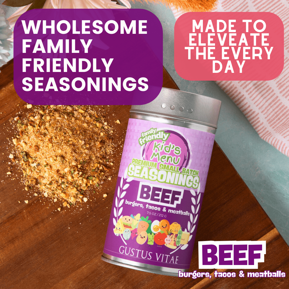 Kid’s Menu: Beef: Burgers, Tacos & Meatballs Seasoning