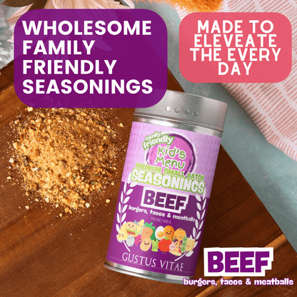 Kid’s Menu: Beef: Burgers, Tacos & Meatballs Seasoning