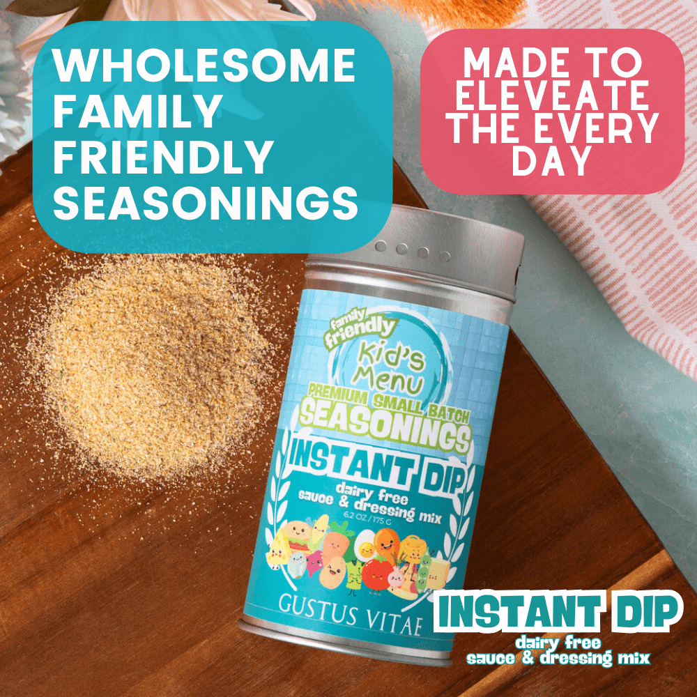 Kid’s Menu: Instant Dip Mix: Dairy-Free Sauce & Dressing Mix