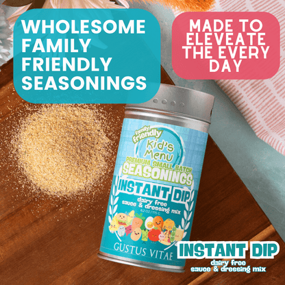Kid’s Menu: Instant Dip Mix: Dairy-Free Sauce & Dressing Mix