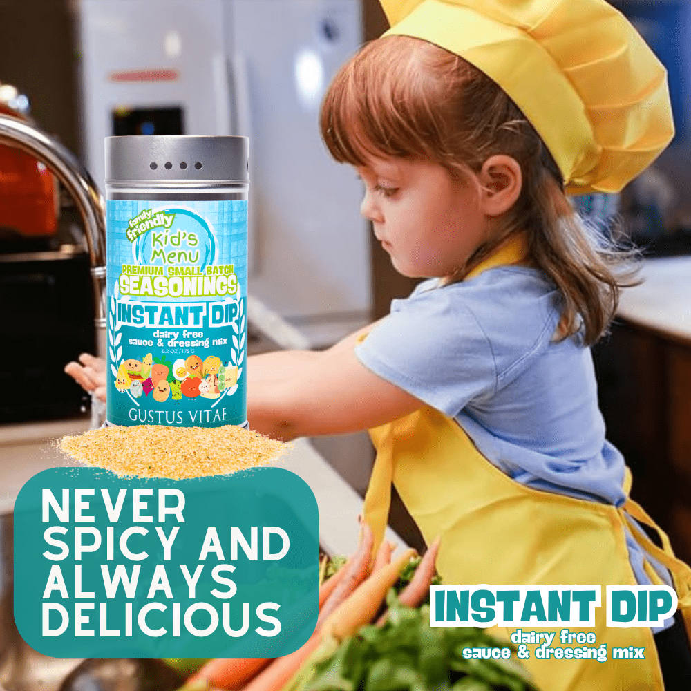 Kid’s Menu: Instant Dip Mix: Dairy-Free Sauce & Dressing Mix