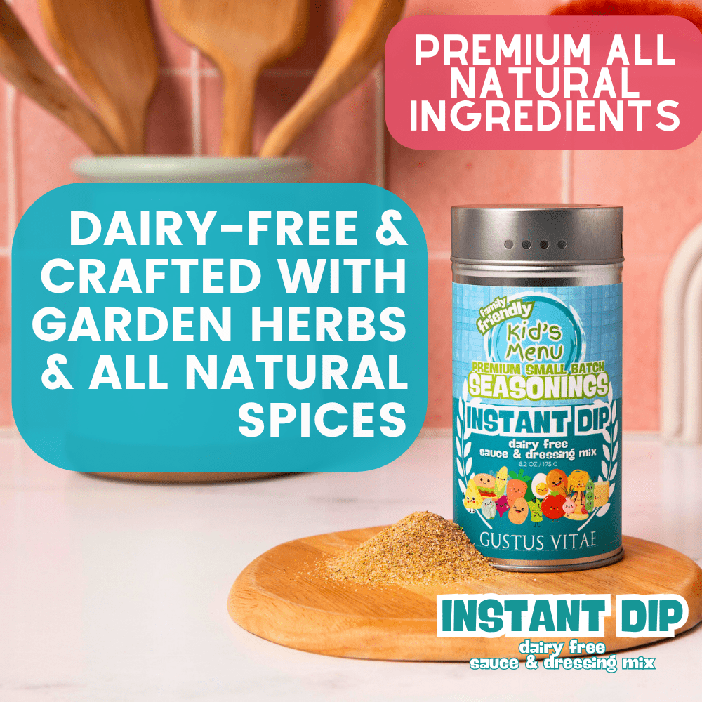 Kid’s Menu: Instant Dip Mix: Dairy-Free Sauce & Dressing Mix