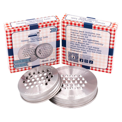 Grater / Shredder Stainless Steel Lid for Mason Jars