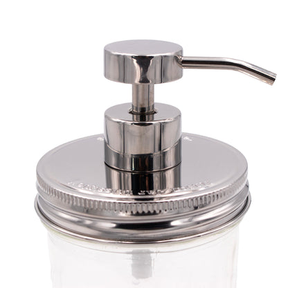 Mirror / Chrome Soap Pump Dispensers for Mason Jars
