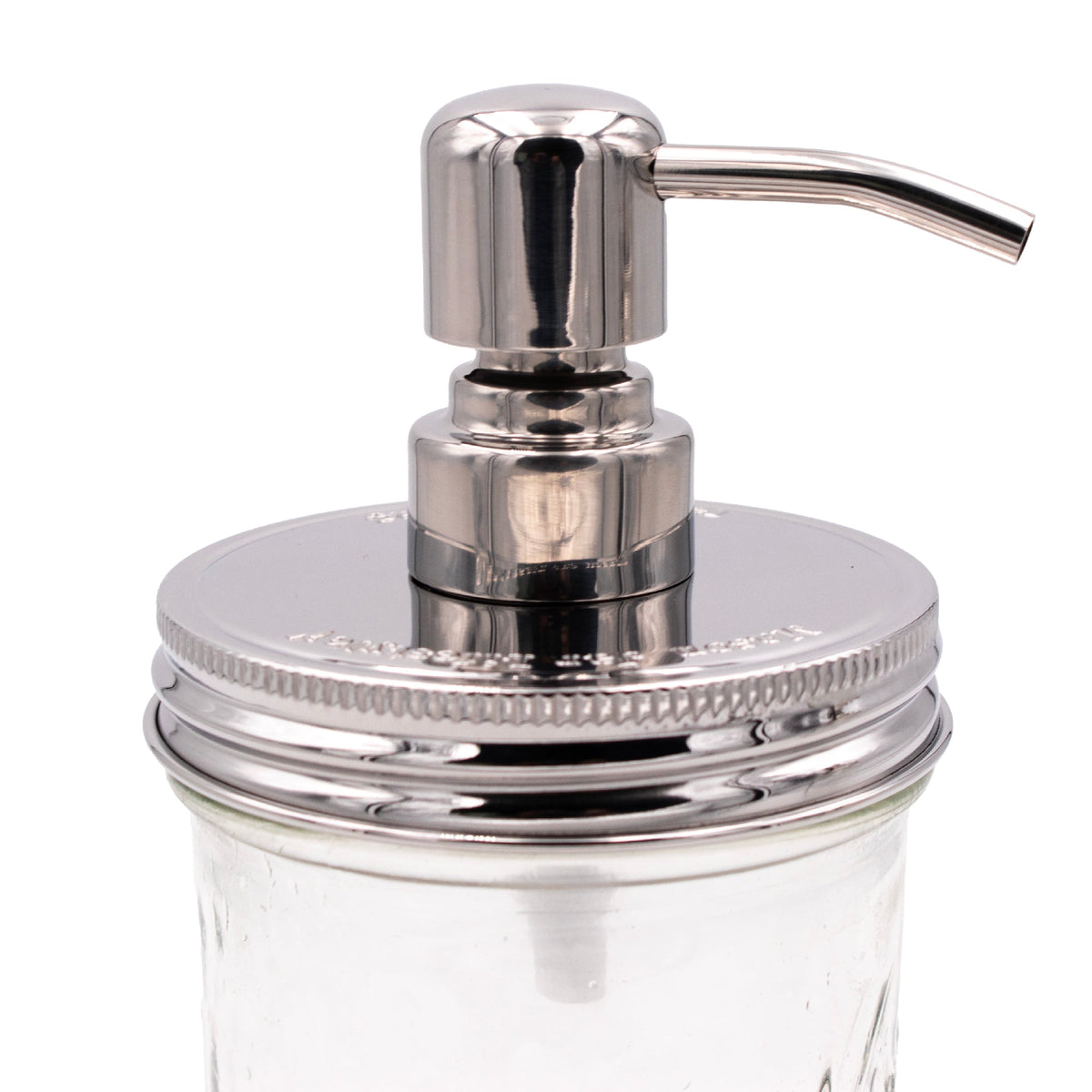 Mirror / Chrome Soap Pump Dispensers for Mason Jars