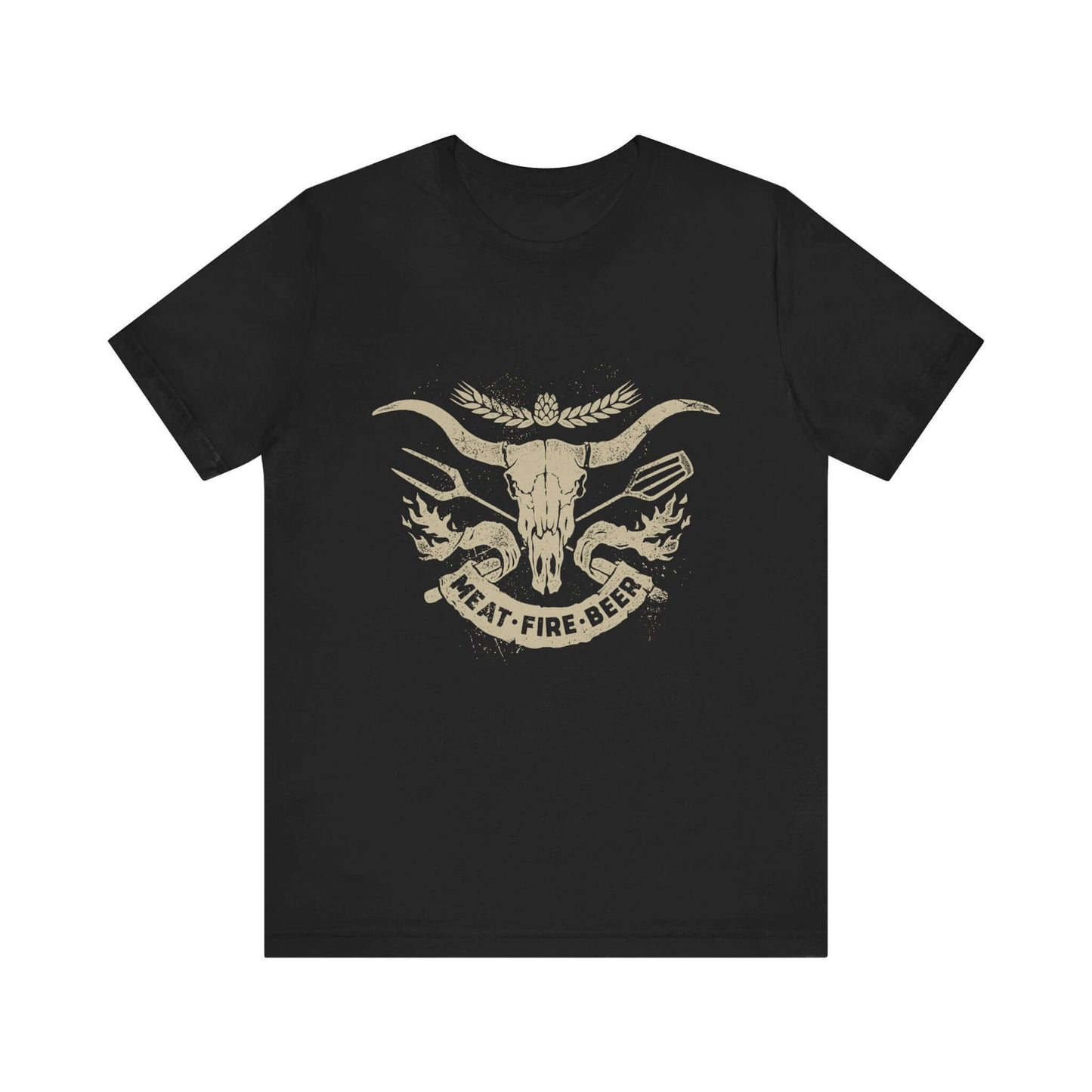 MEAT FIRE BEER BBQ T-SHIRT
