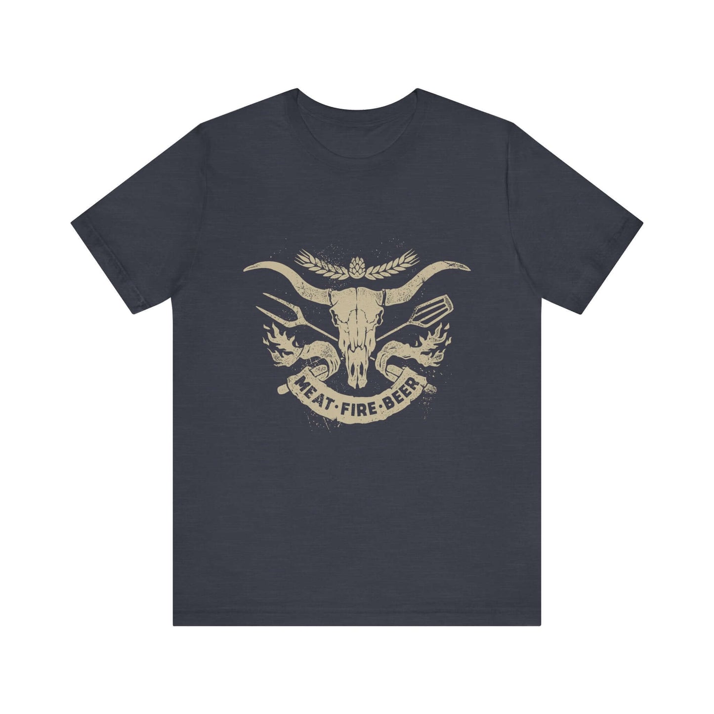 MEAT FIRE BEER BBQ T-SHIRT