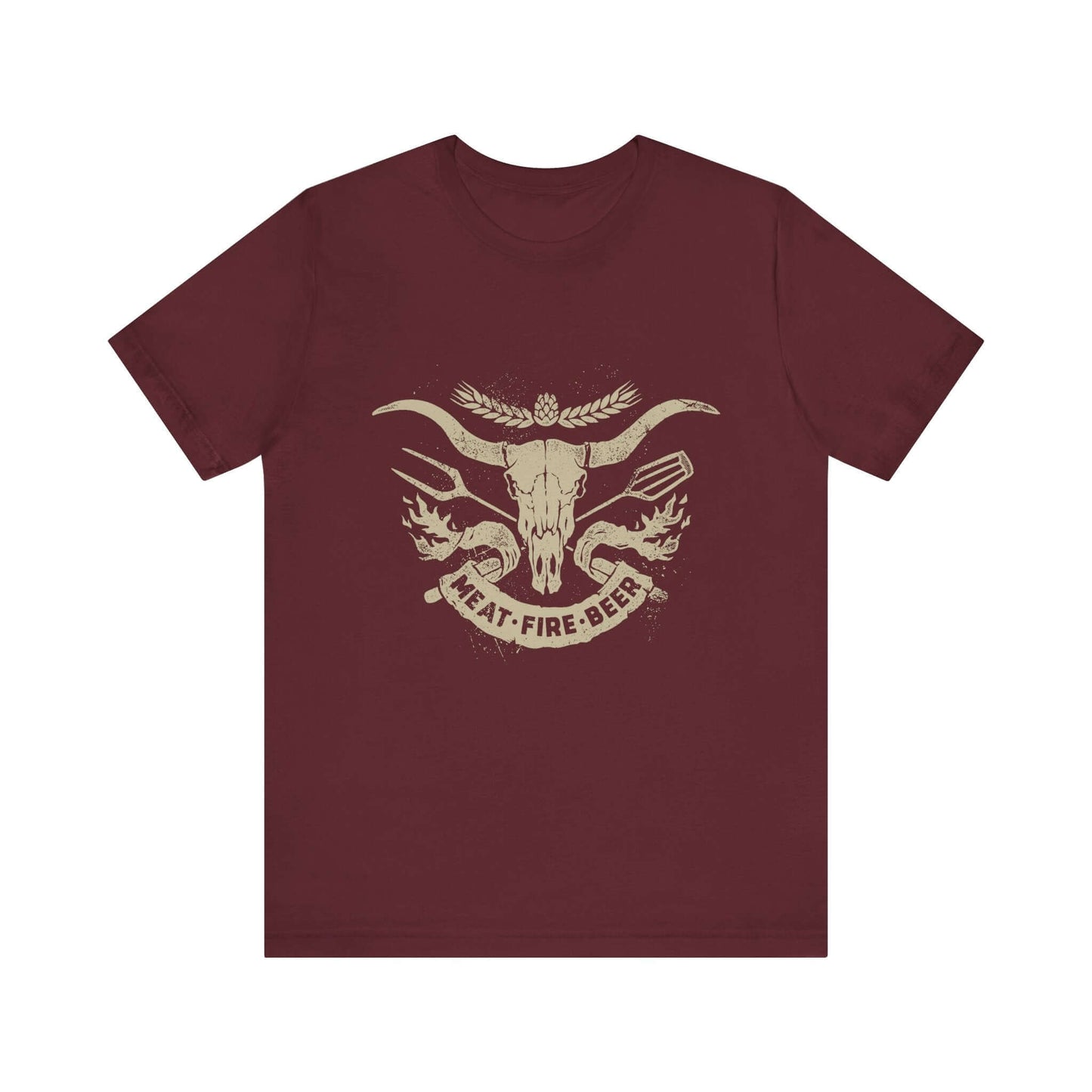 MEAT FIRE BEER BBQ T-SHIRT