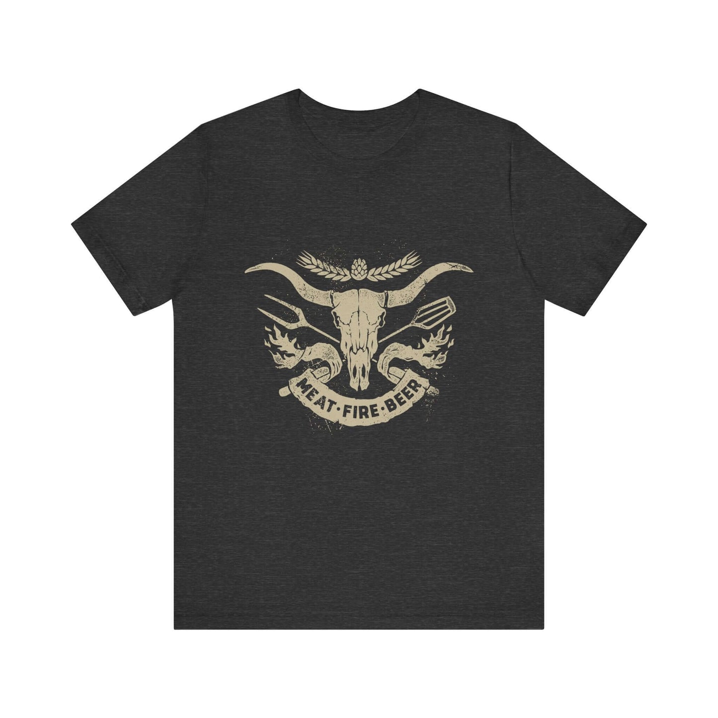 MEAT FIRE BEER BBQ T-SHIRT