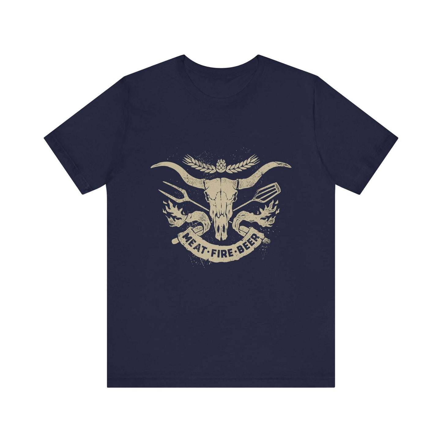 MEAT FIRE BEER BBQ T-SHIRT