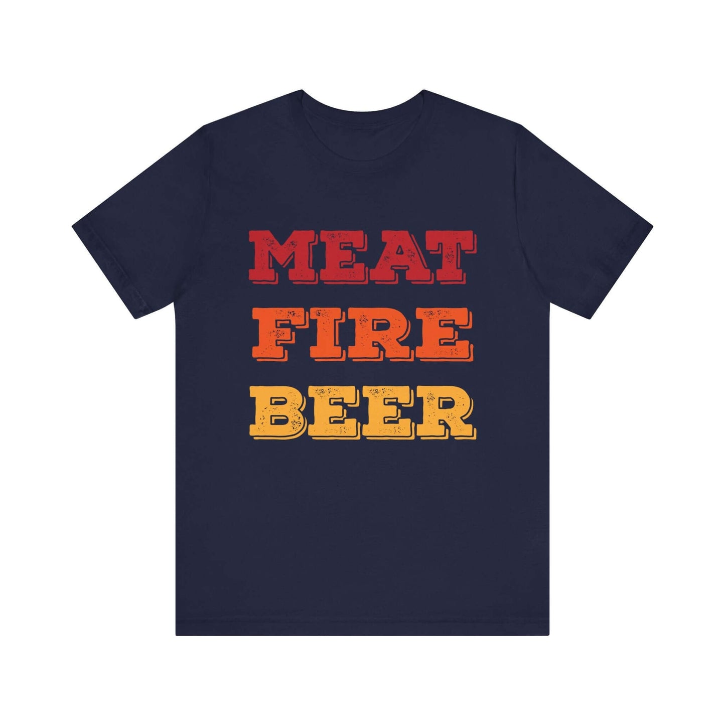 MEAT FIRE BEER BBQ T-SHIRT