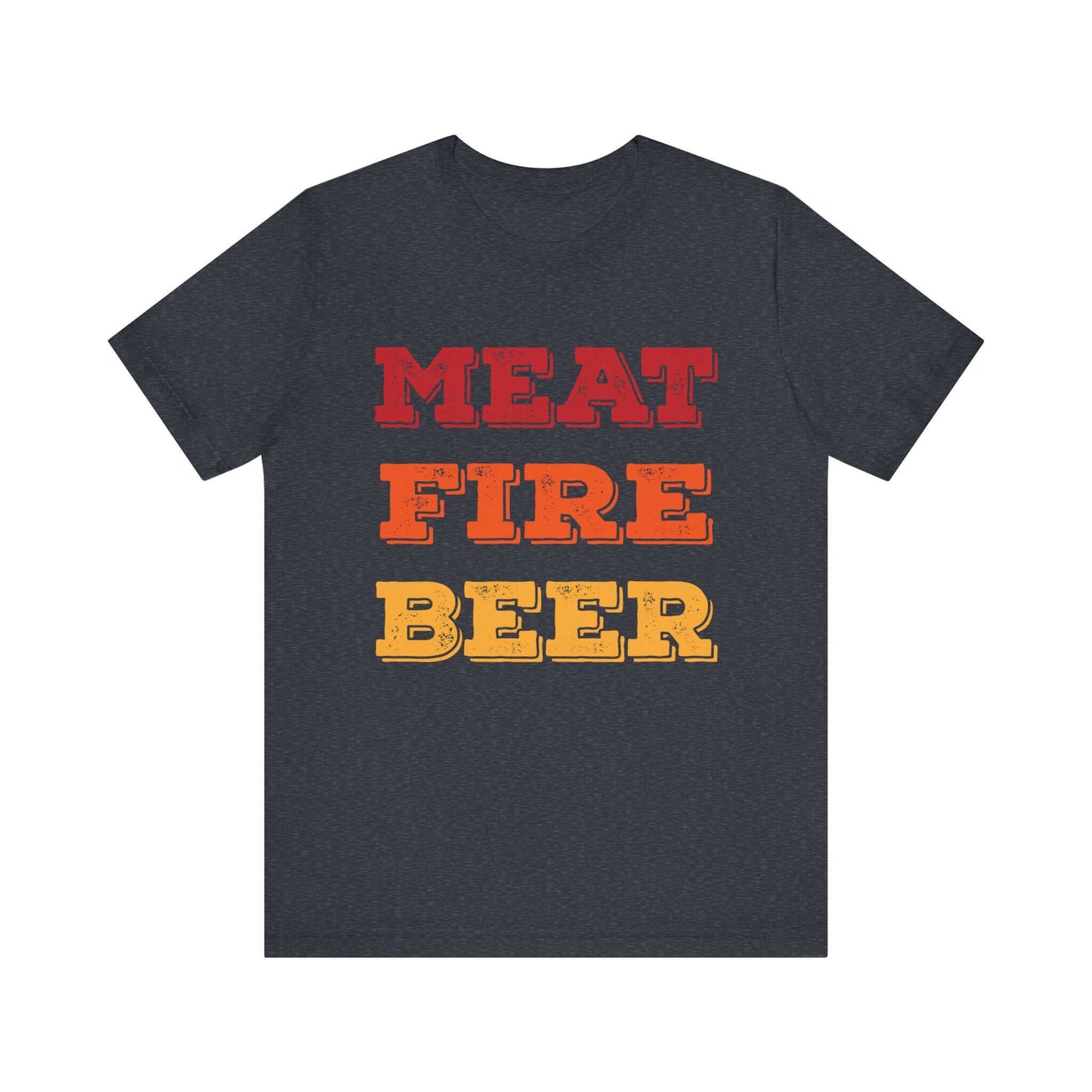 MEAT FIRE BEER BBQ T-SHIRT