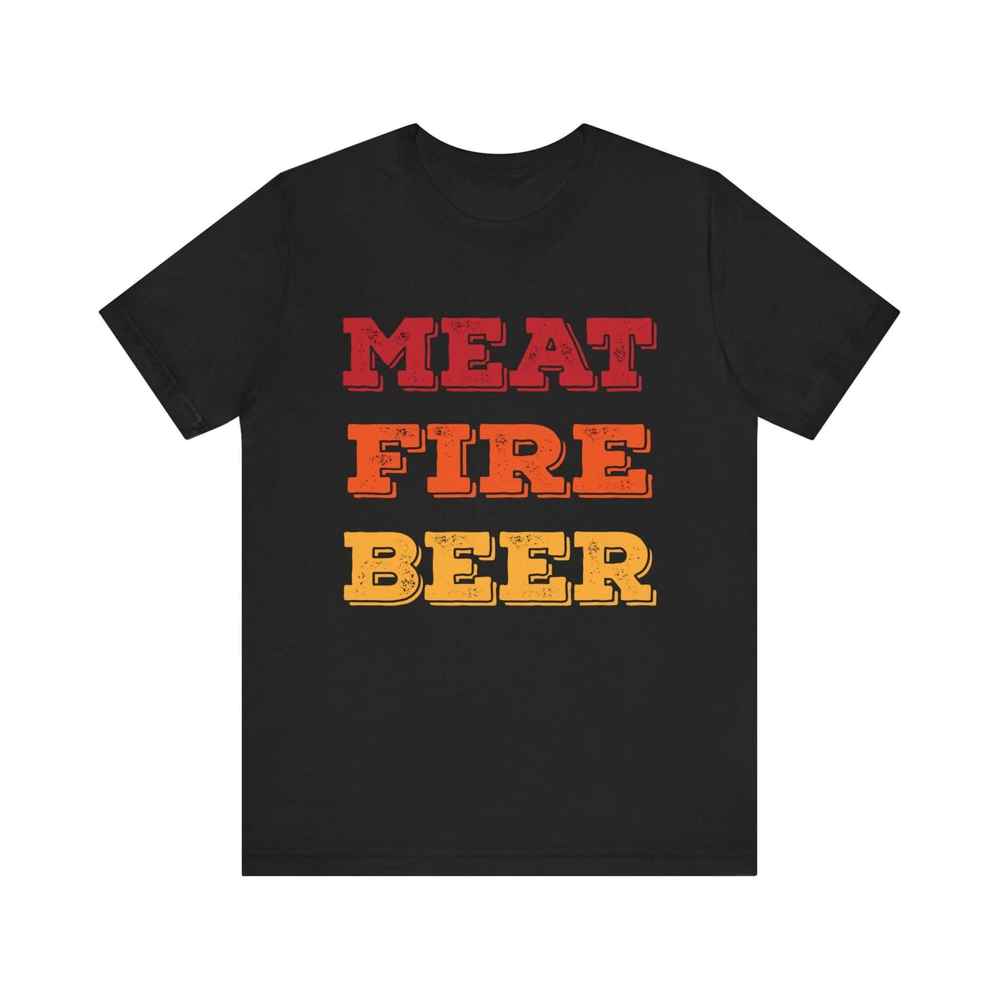 MEAT FIRE BEER BBQ T-SHIRT