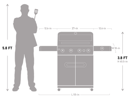 Mesa 415BZ | Stainless Propane Gas Grill