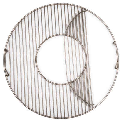 Premium stainless grate for 22 kettle package (grate with pop out center and stainless charcoal grate)