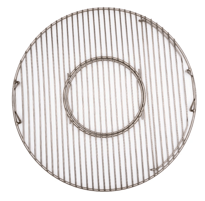 Premium stainless grate for 22 kettle package (grate with pop out center and stainless charcoal grate)