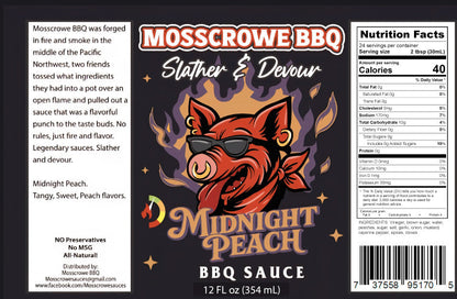 Midnight Peach BBQ glaze