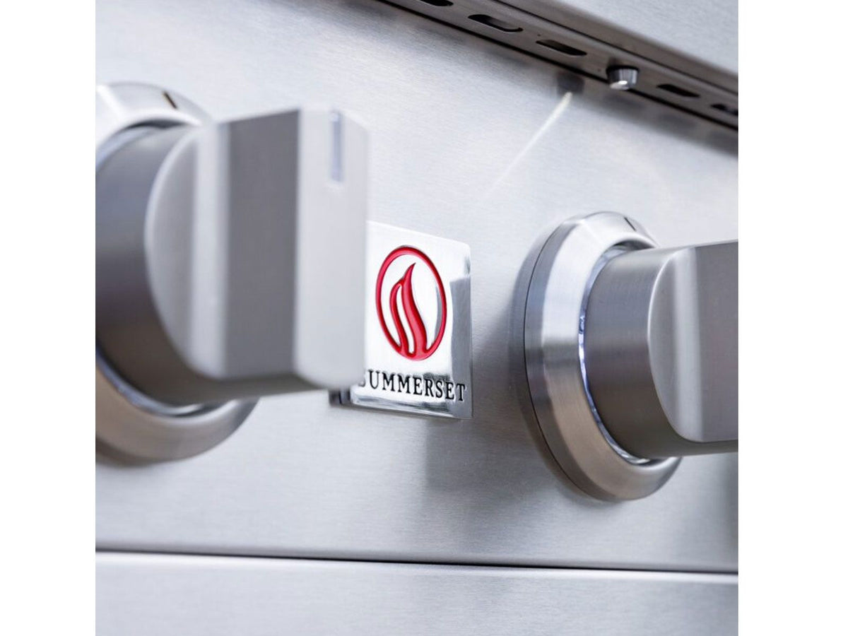Summerset Sizzler Pro 32-inch 4-Burner Built-In Gas Grill w/ Rear Infrared Burner