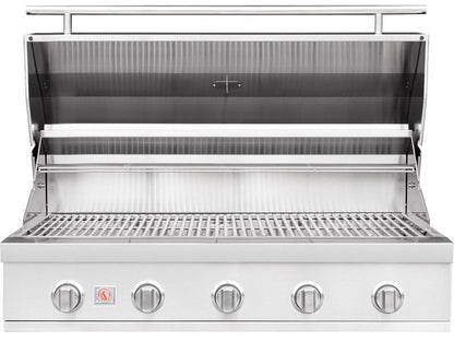 Summerset TRL Pro 40-Inch 4 Burner Freestanding Gas Grill With Rear Infrared Burner and Rotisserie Kit On Deluxe Cart