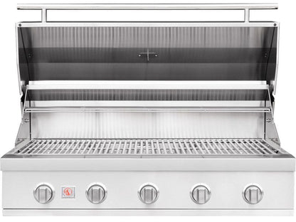 Summerset Sizzler 40-Inch 5-Burner Freestanding Gas Grill On Deluxe Cart