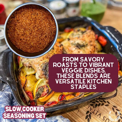 Slow Cooker Seasonings - 6 Spice Blends Gift Set