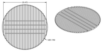 Stainless Charcoal Grate For 26" Kettle Grills