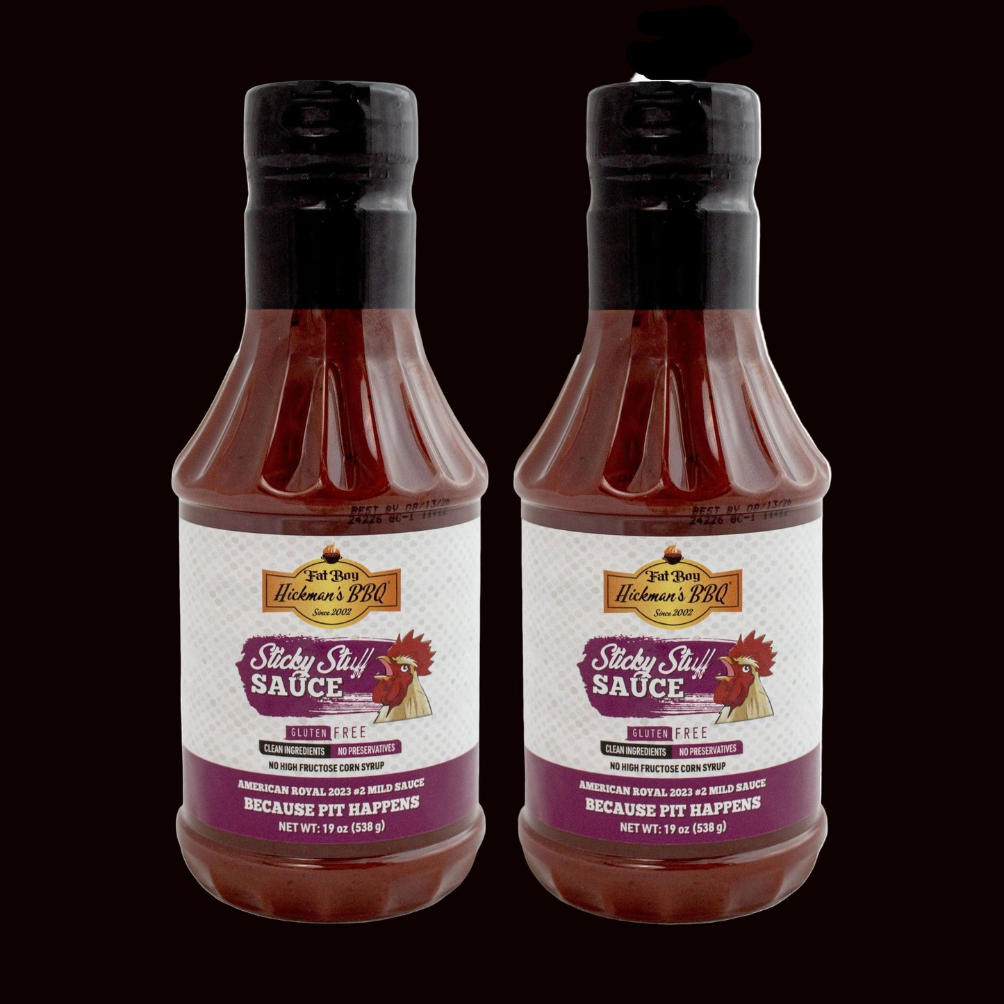 Sticky Stuff Gluten Free Natural BBQ Sauce 19 oz - Pack of 2